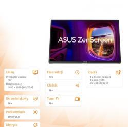 Monitor Asus MQ16FC WUXGA OLED 2xUSB-C