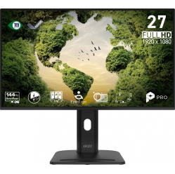 MSI PRO MP275PGN E14 27 cali/LED/FHD/Zakrzywiony/144Hz/Czarny