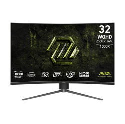 Monitor MSI MAG 325CQPF E18 31.5 LED WQHD LED Zakrzywiony 180Hz czarny