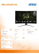 Monitor MSI MAG 325CQPF E18 31.5 LED WQHD LED Zakrzywiony 180Hz czarny