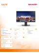 Monitor Sharp biznesowy MultiSync DD-EA271F 27 cali Czarny 