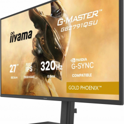 IIYAMA 25 cali GB2791QSU-B1 0.6ms DP 2xHDMI 2.1 320Hz Fast IPS WQHD 350 cd/m2 USB HUB x4 (2x Type-A 2x Type-C) G-SYNC compatible - HDMI: 2