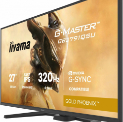 IIYAMA 25 cali GB2791QSU-B1 0.6ms DP 2xHDMI 2.1 320Hz Fast IPS WQHD 350 cd/m2 USB HUB x4 (2x Type-A 2x Type-C) G-SYNC compatible - HDMI: 2