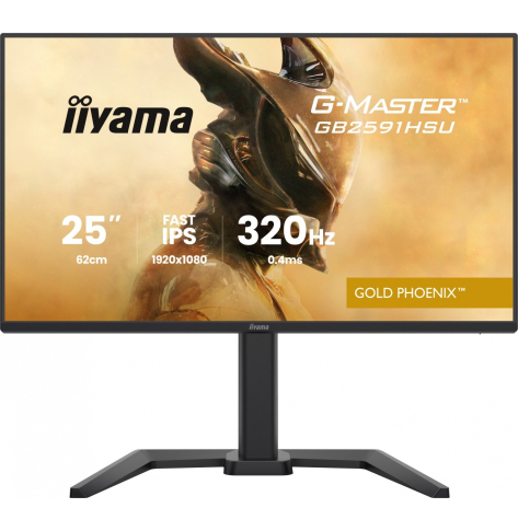 IIYAMA 25 cali GB2591HSU-B1 0.4ms DP 2xHDMI 2.1 320Hz Fast IPS USB HUB x4