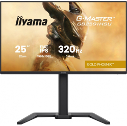IIYAMA 25 cali GB2591HSU-B1 0.4ms DP 2xHDMI 2.1 320Hz Fast IPS USB HUB x4