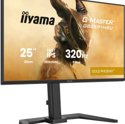 IIYAMA 25 cali GB2591HSU-B1 0.4ms DP 2xHDMI 2.1 320Hz Fast IPS USB HUB x4