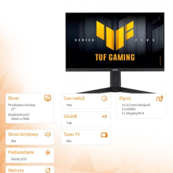 Asus VG27UQEL5A TUF IPS 4K HDMI USB DP
