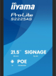 IIYAMA ProLite S2225AS-B1 IPS FHD A14 24/7 RJ45 500cd2 USB-C 2x5W iiSignage WI-FI