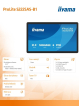 IIYAMA ProLite S2225AS-B1 IPS FHD A14 24/7 RJ45 500cd2 USB-C 2x5W iiSignage WI-FI