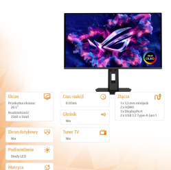 Asus XG27AQDNG OLED 360Hz 0.03MS DP 2HDMI 2USB