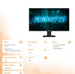 Gigabyte 24.5 cala GS25F2A GAMING