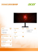 Monitor Acer XV345CURX0BMIIP VA 200Hz HDMIx2 DPx2 