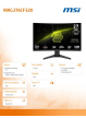 Monitor MSI MAG 276CF E20 LED FHD Curved 200Hz czarny