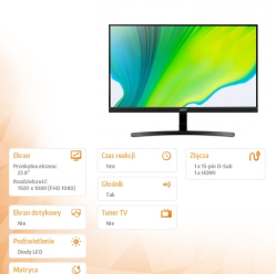 Acer K243YEBMIX FHD 100Hz IPS HDMI VGA 