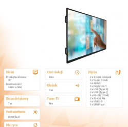 Philips interaktywny 75BDL4252E 75 cali Dotykowy
