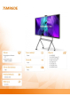 Monitor interaktywny 75MR6DE 75 cali 4K GoBoard Live zaawansowany wyświetlacz interaktywny z wbudowaną kamerą 4K