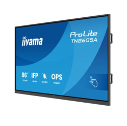 IIYAMA 86 cali TN8605A-B1AG IPS 4K 40pkt 500cd nonOS 1200:1 5ms DeepContrast-IR+ 1xVGA 2xHDMI DP USB-C(PD65W) 2xRJ45 2x20W PiP PbP UCHWYT ŚCIENN