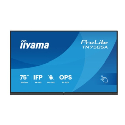 IIYAMA 75 cali TN7505A-B1AG IPS 4K 40pkt 500cd nonOS 1200:1 5ms DeepContrast-IR+ 1xVGA 2xHDMI DP USB-C(PD65W) 2xRJ45 2x20W PiP PbP UCHWYT ŚCIENN