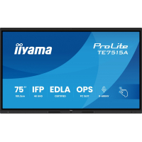 IIYAMA interaktywny 75 cali TE7515A-B2AG VA 4K 40pkt 550cd DeepContrast-IR+ HDMI x2 DP USB-C 2 x 20W OPS Slot x1 5xUSB 2xRJ45 8-Array EDLA 