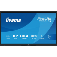 IIYAMA interaktywny 65 cali TE6515A-B2AG VA 4K 40pkt 550cd DeepContrast-IR+ HDMI x2 DP USB-C 2 x 20W OPS Slot x1 5xUSB 2xRJ45 8-Array EDLA 