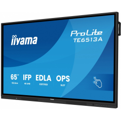 IIYAMA interaktywny 65 cali TE6513A-B2AG INFRARED 40pkt IPS 4K 7H 500cd/m2 WiFi USB ANDROID 14 Google EDLA 2x20W UCHWYT ŚCIENNY 