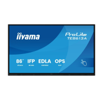 IIYAMA interaktywny 86 cali TE8613A-B2AG INFRARED 40pkt IPS 4K 7H 500cd/m2 WiFi USB ANDROID 14 Google EDLA 2x20W UCHWYT ŚCIENNY 
