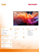 Monitor Sharp MultiSync E869 86 UHD 16/7 350cd/m2 