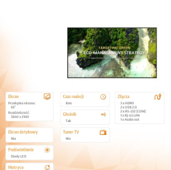 LG 65 cali 65UL3Q-E 350nit UHD 16/7 