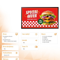 Samsung 55 cali OH55DX LH55OHDEBGBXEN 