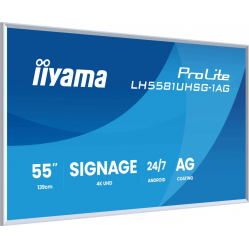 IIYAMA 55 cali LH5581UHSG-1AG 24/7 VA ANDROID 14 4K 2x10W WiFi UCHWYT CIENNY 2xHDMI USB-C RJ45 IR 2xUSB WHITE 