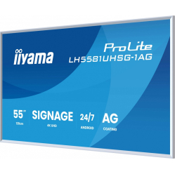 IIYAMA 55 cali LH5581UHSG-1AG 24/7 VA ANDROID 14 4K 2x10W WiFi UCHWYT CIENNY 2xHDMI USB-C RJ45 IR 2xUSB WHITE 