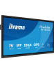 IIYAMA 75 cali TE7515A-B1AG IPS 4K 40pkt 550cd DeepContrast-IR+ HDMI x2 DP USB-C 2 x 20W OPS Slot x1 5xUSB 2xRJ45 8-Array EDLA WiFi PiP iiW