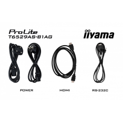 IIYAMA 65 cali T6529AS-B1AG VA 4K HDMIx2 USB-C RJ45 2x10W WiFi Android 14 Signal FailOver Whiteboard iiSignage2 (CMS) iiControl (DMS) iiS