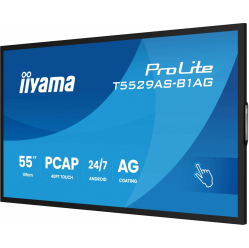 IIYAMA 55 cali T5529AS-B1AG VA 4K HDMIx2 USB-C RJ45 2x10W WiFi Android 14 Signal FailOver Whiteboard iiSignage2 (CMS) iiControl (DMS) iiS