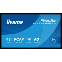 IIYAMA 43 cale T4329AS-B1AG VA 4K HDMIx2 USB-C RJ45 2x10W WiFi Android 14 Signal FailOver Whiteboard iiSignage (CMS) iiControl (DMS) iiS