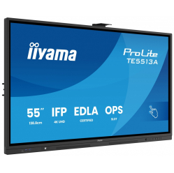 IIYAMA 55 cali TE5513A-B1AG INFRARED 40pkt IPS 4K 7H 450cd/m2 WiFi USB ANDROID 14 Google EDLA 2x20W UCHWYT CIENNY 