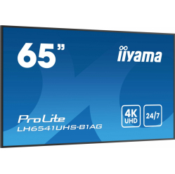 IIYAMA 65 cali LH6541UHS-B1AG VA 4K 24/7 LAN USB HDMI 500cd/m2 Haze(25%) 2x10W Pion/Poziom 