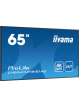 IIYAMA 65 cali LH6541UHS-B1AG VA 4K 24/7 LAN USB HDMI 500cd/m2 Haze(25%) 2x10W Pion/Poziom 