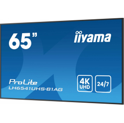 IIYAMA 65 cali LH6541UHS-B1AG VA 4K 24/7 LAN USB HDMI 500cd/m2 Haze(25%) 2x10W Pion/Poziom 