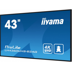 IIYAMA 43 LH4360UHS-B2A 24/7 500cd 4K VA Wifi 6.5ms 3xHDMI 2xUSBR J45 RS-232C