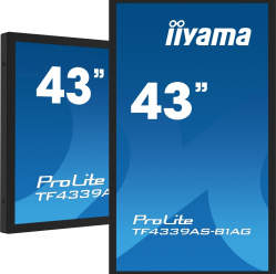 IIYAMA 43 cale TF4339AS-B1AG IPS 4K HDMIx2 DP RJ45 3xUSB 40pkt ANDROID 24/7 