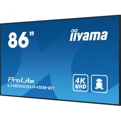 IIYAMA 86 cali LH8665UHSB-B1 24/7 IPS ANDROID 11 4K 800cd iiSignage2 SDM 2x HDMI DP 2x USB 2x 10W RJ45 WiFi 4/32GB PION/POZIOM 400x400