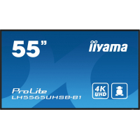 IIYAMA 55 cali LH5565UHSB-B1 24/7 IPS ANDROID 11 4K 800cd iiSignage2 SDM 2x HDMI DP 2x USB 2x 10W RJ45 WiFi 4/32GB PION/POZIOM 400x400(vesa)