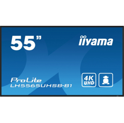 IIYAMA 55 cali LH5565UHSB-B1 24/7 IPS ANDROID 11 4K 800cd iiSignage2 SDM 2x HDMI DP 2x USB 2x 10W RJ45 WiFi 4/32GB PION/POZIOM 400x400(vesa)