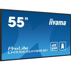IIYAMA 55 cali LH5565UHSB-B1 24/7 IPS ANDROID 11 4K 800cd iiSignage2 SDM 2x HDMI DP 2x USB 2x 10W RJ45 WiFi 4/32GB PION/POZIOM 400x400(vesa)