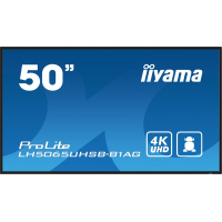 IIYAMA 50 cali LH5065UHSB-B1 AG 24/7 VA ANDROID 11 4K 800cd iiSignage2 SDM 2x HDMI DP 2x USB 2x 10W RJ45 WiFi 4/32GB PION/POZIOM 400x400(vesa)