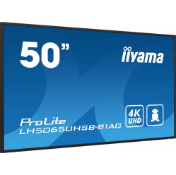 IIYAMA 50 cali LH5065UHSB-B1 AG 24/7 VA ANDROID 11 4K 800cd iiSignage2 SDM 2x HDMI DP 2x USB 2x 10W RJ45 WiFi 4/32GB PION/POZIOM 400x400(vesa)