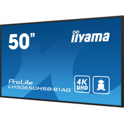 IIYAMA 50 cali LH5065UHSB-B1 AG 24/7 VA ANDROID 11 4K 800cd iiSignage2 SDM 2x HDMI DP 2x USB 2x 10W RJ45 WiFi 4/32GB PION/POZIOM 400x400(vesa)
