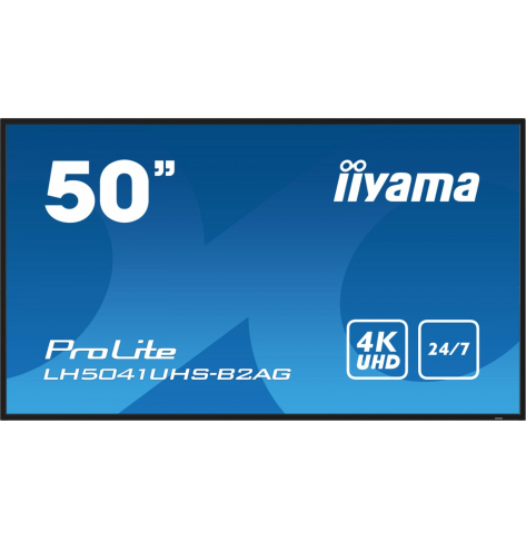 IIYAMA 50 cali LH5041UHS-B2 VA 4K 24/7 LAN USB HDMI 