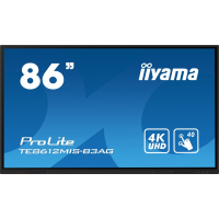 IIYAMA 85.6 cala ProLite TE8612MIS-B3AG INFRARED 40pkt VA 4K 24/7 7H WiFi VGA HDMI USB-c Bluetooth metal 8ms vesa głośniki 2 x 16W